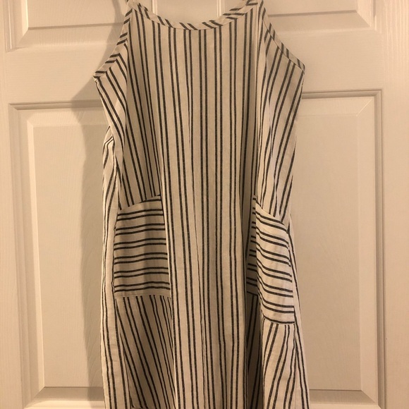 Carly Jean Los Angeles Dresses & Skirts - Cotton Striped Dress with Pockets